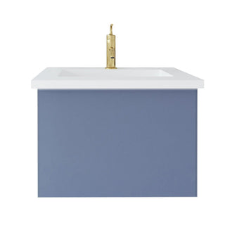 LavivaLaviva - Vitri 24" Nautical Blue Bathroom Vanity with VIVA Stone Matte White Solid Surface Countertop - 313VTR-24NB-MW313VTR-24NB-MWAloha Habitat