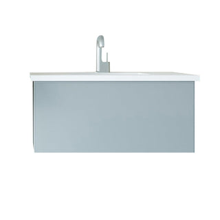 LavivaLaviva - Vitri 36" Fossil Grey Bathroom Vanity with VIVA Stone Matte White Solid Surface Countertop - 313VTR-36FG-MW313VTR-36FG-MWAloha Habitat