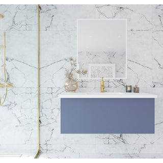 LavivaLaviva - Vitri 42" Nautical Blue Bathroom Vanity with VIVA Stone Matte White Solid Surface Countertop - 313VTR-42NB-MW313VTR-42NB-MWAloha Habitat