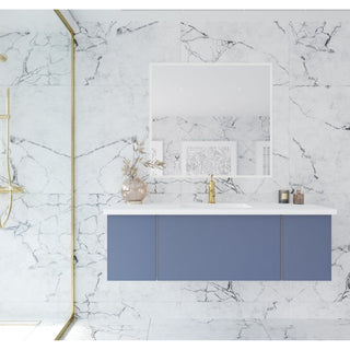 LavivaLaviva - Vitri 54" Nautical Blue Bathroom Vanity with VIVA Stone Matte White Solid Surface Countertop - 313VTR-54NB-MW313VTR-54NB-MWAloha Habitat