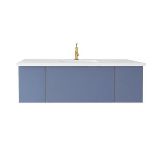 LavivaLaviva - Vitri 54" Nautical Blue Bathroom Vanity with VIVA Stone Matte White Solid Surface Countertop - 313VTR-54NB-MW313VTR-54NB-MWAloha Habitat