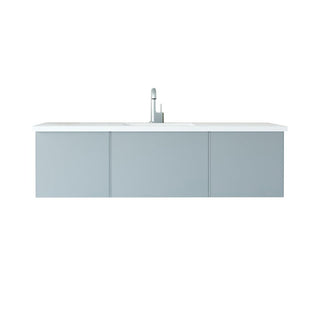 LavivaLaviva - Vitri 60" Fossil Grey Single Sink Bathroom Vanity with VIVA Stone Matte White Solid Surface Countertop - 313VTR-60CFG-MW313VTR-60CFG-MWAloha Habitat