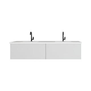 LavivaLaviva - Vitri 72" Cloud White Double Sink Bathroom Vanity with VIVA Stone Matte White Solid Surface Countertop - 313VTR-72DCW-MW313VTR-72DCW-MWAloha Habitat