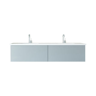 LavivaLaviva - Vitri 72" Fossil Grey Double Sink Bathroom Vanity with VIVA Stone Matte White Solid Surface Countertop - 313VTR-72DFG-MW313VTR-72DFG-MWAloha Habitat