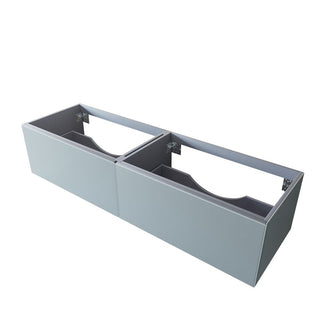 LavivaLaviva Vitri 72" Fossil Grey Double Sink Wall Hung Bathroom Vanity Cabinet 313 Vtr 72 Dfg313VTR-72DFGAloha Habitat