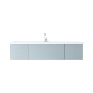 LavivaLaviva - Vitri 72" Fossil Grey Single Sink Bathroom Vanity with VIVA Stone Matte White Solid Surface Countertop - 313VTR-72CFG-MW313VTR-72CFG-MWAloha Habitat