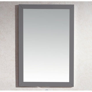 LavivaSterling 24" Framed Rectangular Maple Grey Mirror 313 Ff 2430 Mg313FF-2430MGAloha Habitat