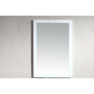 LavivaSterling 24" Framed Rectangular White Mirror 313 Ff 2430 W313FF-2430WAloha Habitat