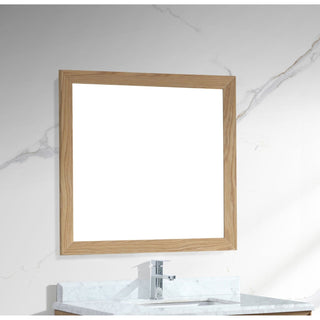 LavivaSterling 36" Framed Rectangular California White Oak Mirror 313 Ff 3630 Co313FF-3630COAloha Habitat