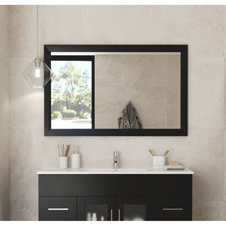 LavivaSterling 48" Framed Rectangular Espresso Mirror 313 Ff 4830 E313FF-4830EAloha Habitat