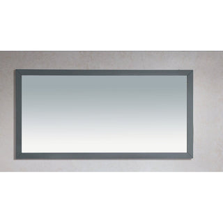 LavivaSterling 60" Framed Rectangular Maple Grey Mirror 313 Ff 6030 Mg313FF-6030MGAloha Habitat