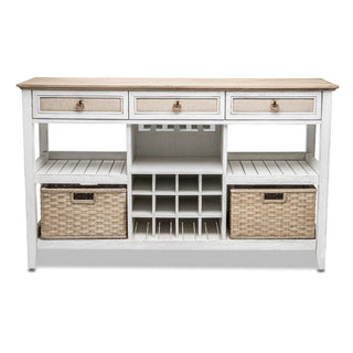 Sea WindsSea Winds Captiva Island Sideboard With Wine Rack With 2 Baskets B86327 Bsand/WwB86327-BSAND/WWAloha Habitat