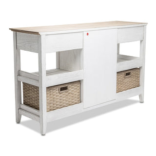 Sea WindsSea Winds Captiva Island Sideboard With Wine Rack With 2 Baskets B86327 Bsand/WwB86327-BSAND/WWAloha Habitat