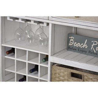 Sea WindsSea Winds Captiva Island Sideboard With Wine Rack With 2 Baskets B86327 Bsand/WwB86327-BSAND/WWAloha Habitat