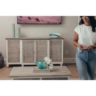 Sea WindsSea Winds Islamorada 4 Door Credenza B23315 DapgreyB23315-DAPGREYAloha Habitat