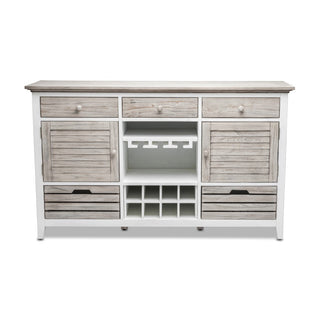 Sea WindsSea Winds Islamorada Sideboard With Wine Rack B23327 DapgreyB23327-DAPGREYAloha Habitat