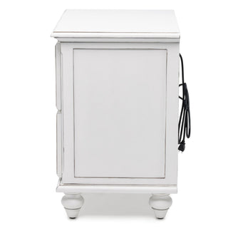 Sea WindsSea Winds Monaco 2 Drawer Nightstand Blanc B81832 BlancB81832-BLANCAloha Habitat