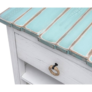 Sea WindsSea Winds Picket Fence 1 Drawer Nightstand Bleu/White B78232 Dbleu/WhB78232-DBLEU/WHAloha Habitat