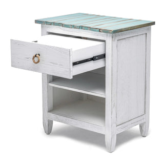 Sea WindsSea Winds Picket Fence 1 Drawer Nightstand Bleu/White B78232 Dbleu/WhB78232-DBLEU/WHAloha Habitat