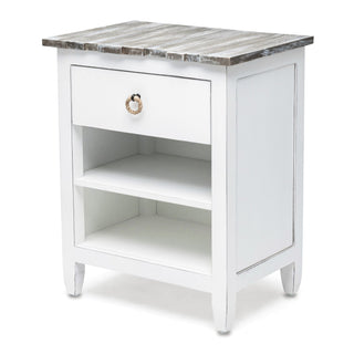 Sea WindsSea Winds Picket Fence 1 Drawer Nightstand Grey B78232 Grey/BlancB78232-GREY/BLANCAloha Habitat