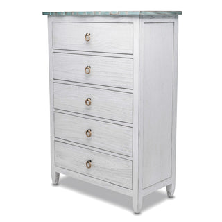 Sea WindsSea Winds Picket Fence 5 Drawer Chest Bleu/White B78235 Dbleu/WhB78235-DBLEU/WHAloha Habitat