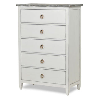 Sea WindsSea Winds Picket Fence 5 Drawer Chest Grey B78235 Grey/BlancB78235-GREY/BLANCAloha Habitat