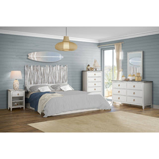 Sea WindsSea Winds Picket Fence 5 Drawer Chest Grey B78235 Grey/BlancB78235-GREY/BLANCAloha Habitat