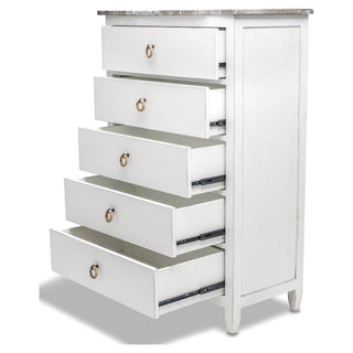 Sea WindsSea Winds Picket Fence 5 Drawer Chest Grey B78235 Grey/BlancB78235-GREY/BLANCAloha Habitat