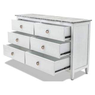 Sea WindsSea Winds Picket Fence 6 Drawer Dresser Bleu/White B78236 Dbleu/WhB78236-DBLEU/WHAloha Habitat