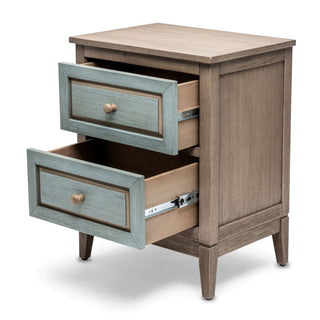 Sea WindsSea Winds Sanibel 2 Drawer Nightstand Green/Grey B29932 Grn/GreyB29932-GRN/GREYAloha Habitat