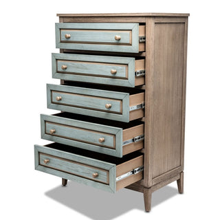 Sea WindsSea Winds Sanibel 5 Drawer Chest Green/Grey B29935 Grn/GreyB29935-GRN/GREYAloha Habitat