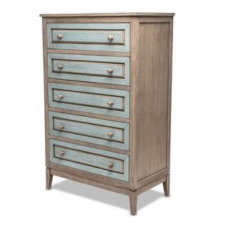 Sea WindsSea Winds Sanibel 5 Drawer Chest Green/Grey B29935 Grn/GreyB29935-GRN/GREYAloha Habitat