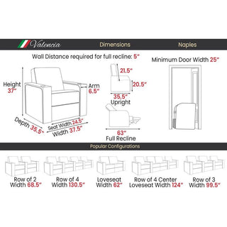 Valencia Theater SeatingValencia Naples Elegance Collection Home Theater SeatingVBT5Aloha Habitat