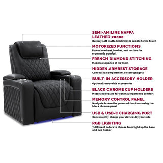 Valencia Theater SeatingValencia Oslo Luxury Edition Collection Home Theater SeatingVBT18Aloha Habitat