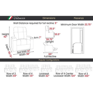 Valencia Theater SeatingValencia Piacenza Luxury Edition Collection Home Theater SeatingVBT19Aloha Habitat